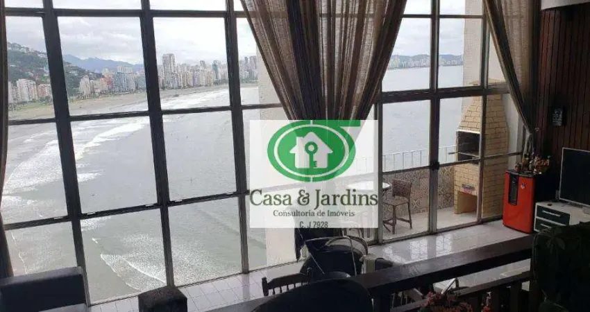 Apartamento com 3 dormitórios para alugar, 165 m² por R$ 7.500,00/mês - Ilha Porchat - São Vicente/SP