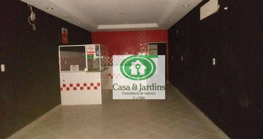 Loja, 134 m² - venda por R$ 546.000,00 ou aluguel por R$ 3.900,00/mês - Centro - Santos/SP