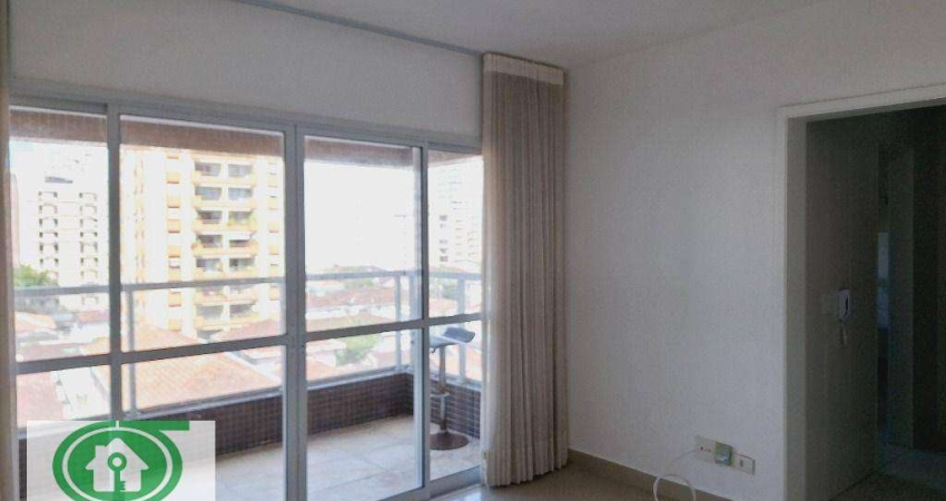 Apartamento  Gonzaga 1 dormitório para alugar, 50 m²  - Gonzaga - Santos/SP