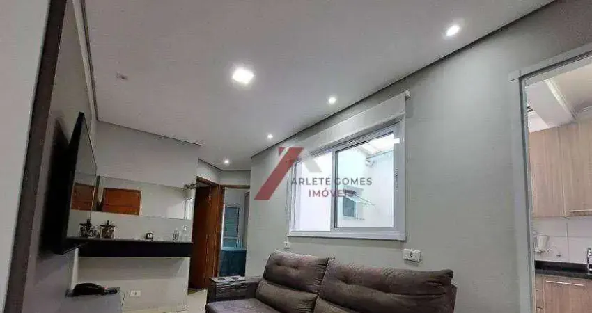 Apartamento com 2 dormitórios à venda, 51 m² por R$ 328.000,00 - Vila Scarpelli - Santo André/SP