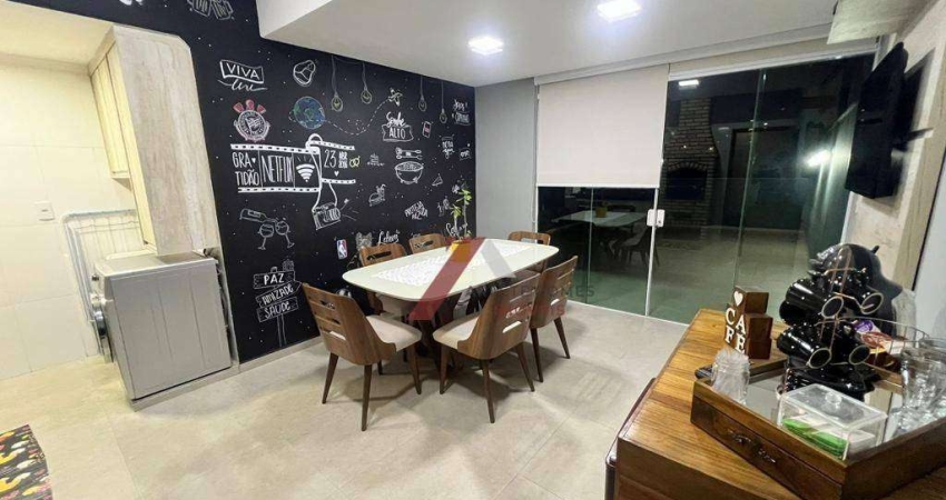 Cobertura com 2 dormitórios à venda, 100 m² por r$ 620.000,00 - vila alpina - santo andré/sp