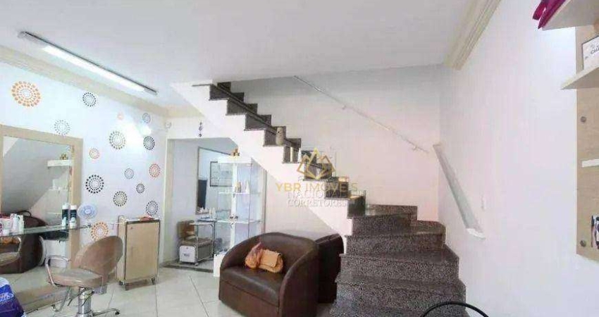 Sobrado com 3 dormitórios para alugar, 137 m² por R$ 15.080,00/mês - Jardim - Santo André/SP
