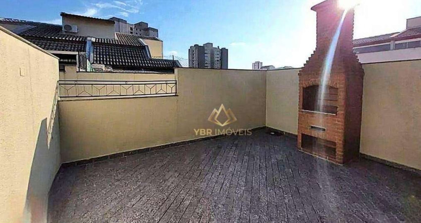 Cobertura com 2 dormitórios, 110 m² - venda por R$ 585.000,00 ou aluguel por R$ 4.650,00/mês - Campestre - Santo André/SP