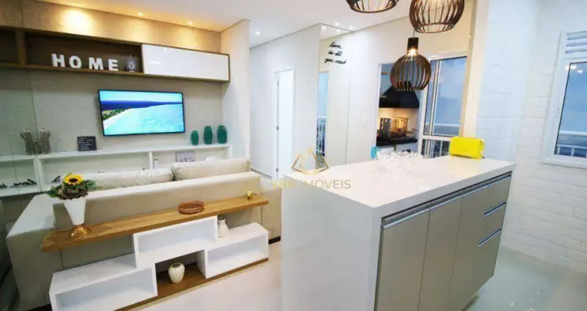 Apartamento com 2 dormitórios à venda, 54 m² por R$ 441.855 - Utinga - Santo André/SP