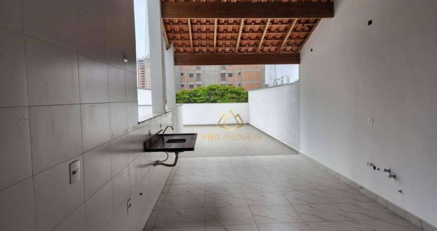 Cobertura com 2 dormitórios à venda, 95 m² por R$ 510.000 - Vila Valparaíso - Santo André/SP