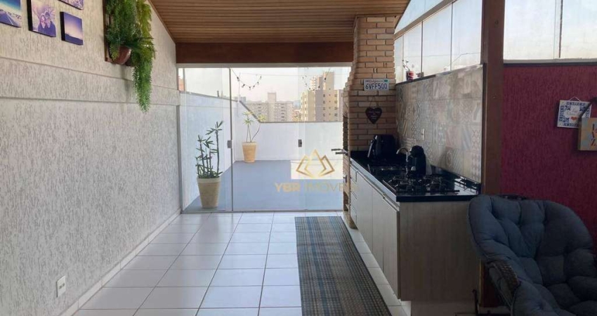 Cobertura com 2 dormitórios à venda, 134 m² por R$ 585.000,00 - Vila Valparaíso - Santo André/SP