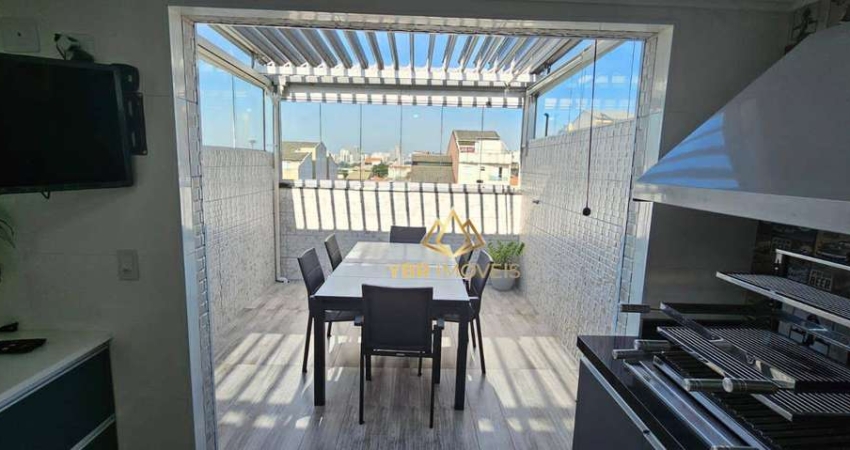Cobertura com 2 dormitórios à venda, 107 m² por R$ 530.000,00 - Vila Metalúrgica - Santo André/SP