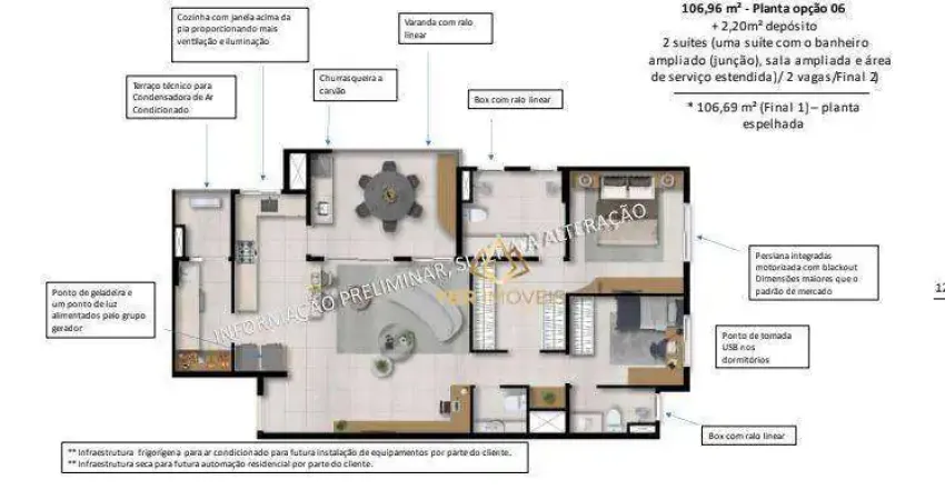 Apartamento com 3 dormitórios à venda, 109 m² por R$ 1.255.125 - Vila Assunção - Santo André/SP