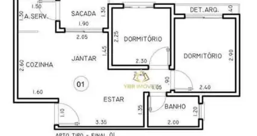Apartamento com 2 dormitórios à venda, 41 m² por R$ 265.000,00 - Vila Humaitá - Santo André/SP