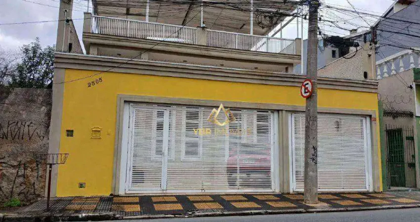 Sobrado com 3 suítes, 450 m² de área construída - venda por R$ 2.980.000 ou aluguel - Campestre - Santo André/SP