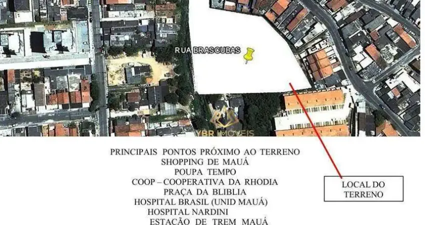 Terreno à venda, 6573 m² por R$ 10.000.000 - Vila Bocaina - Mauá/SP