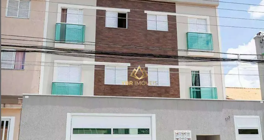 Apartamento com 2 dormitórios à venda, 48 m² por r$ 338.000 - vila são pedro - santo andré/sp