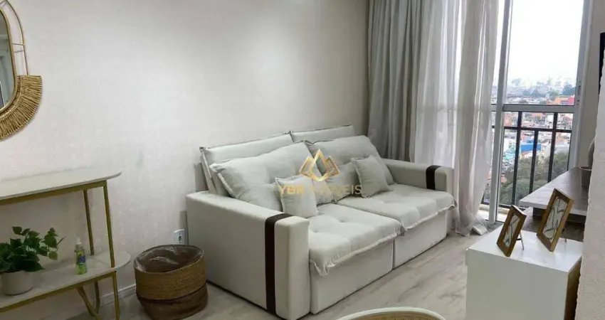 Apartamento com 3 dormitórios para alugar, 59 m² por r$ 4.100,00/mês - parque erasmo assunção - santo andré/sp