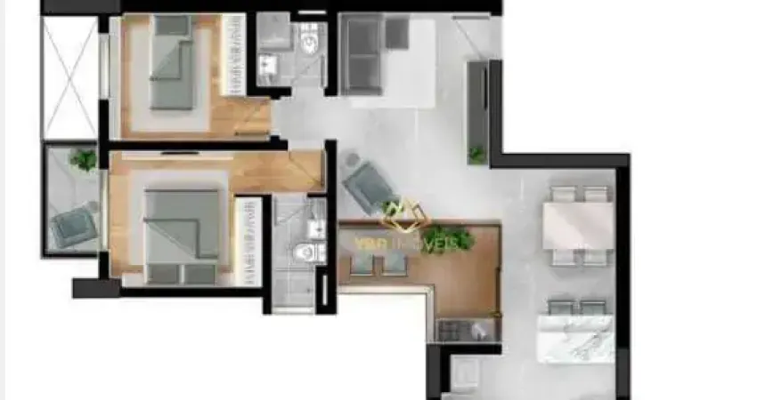 Apartamento com 2 dormitórios à venda, 60 m² por R$ 672.000 - Jardim - Santo André/SP