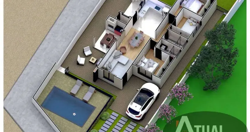 Vende-se - casa na planta - Bairro Estância Brasil - Atibaia/SP