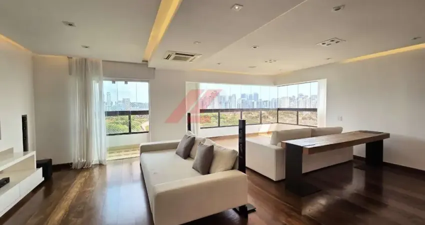 Apartamento de Luxo para Locação na Cidade de São Paulo-SP, Bairro Cidade Monções: 3 Quartos, 3 Suítes, 1 Sala, 5 Banheiros, 4 Vagas, 222m².
