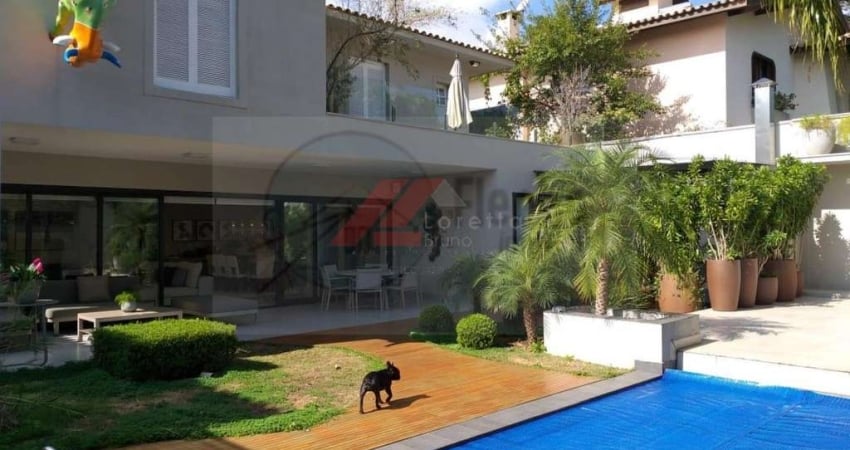 Residência de luxo no Jardim Guedala: 4 quartos, 4 suítes, 3 salas, 7 banheiros, 4 vagas - 480m² - São Paulo-SP