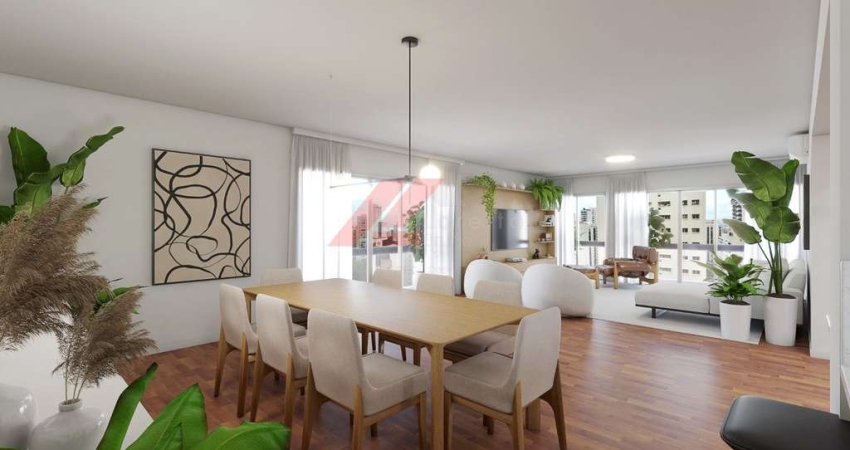 Luxuoso apartamento à venda em Santa Cecília, São Paulo-SP, com 3 quartos, 3 suítes, 1 sala, 5 banheiros, 2 vagas e 198m² de área.