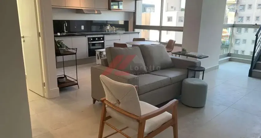 Locação de cobertura de luxo no jardim paulista, são paulo-sp: 1 quarto, 1 suíte, 1 sala, 2 banheiros, 2 vagas, 85m².