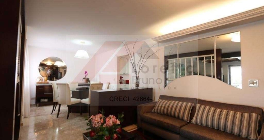 Moema Pássaros - Apartamento 220m², com 4 dormitórios sendo 2 suítes e 2 quartos americanos, 4 banheiros + 1 lavabo, closet, living amplo, varanda espaçosa, 4 vagas