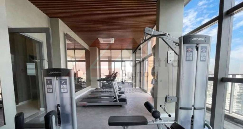 Apartamento Penthouse no 25º andar em localização elevada da cidade, 70 m², 1 suíte e 1 vaga.