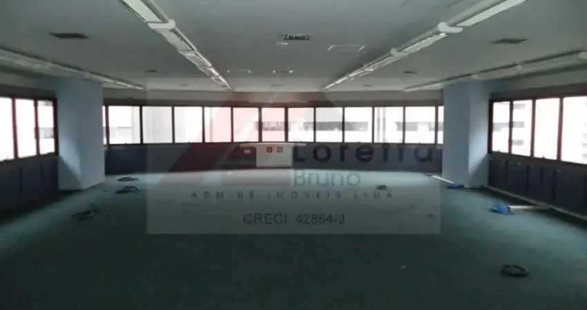 Itaim Bibi - Conjunto Comercial 319m², vão livre, piso porcelanato, bom espaço de trabalho, salas de reunião, boa iluminação. Ar condicionado, 4 banheiros e 5 vagas fixas