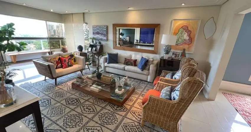 Luxuoso apartamento para locação em São Paulo-SP, Cidade Monções: 3 quartos, 3 suítes, 1 sala, 5 banheiros, 4 vagas de garagem, 222m².