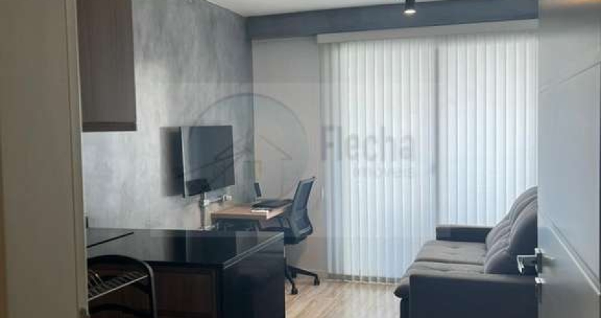 Brooklin - Lindo apto 37m², 1 suíte, lavabo, varanda, cozinha aberta, 1 vaga. Lazer do condomínio: Piscina com raia, academia de ginástica, espaço gourmet, salão de festas, home office e gazebo.