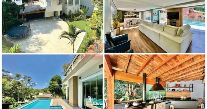 Espetacular casa à venda em carapicuíba-sp, bairro chácara santa lúcia: 4 quartos, 3 suítes, 2 salas, 5 banheiros, 3 vagas, 483,50m²!