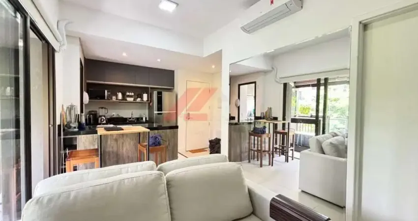 Apartamento à venda em São Paulo-SP, Jardim Paulistano: 1 quarto, 1 suíte, 1 sala, 2 banheiros, 1 vaga de garagem, 49m².