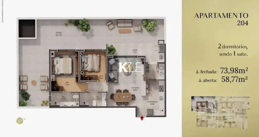 Apartamento com 2 quartos à venda na Rua Sérgio Gil, --, Balneário, Florianópolis