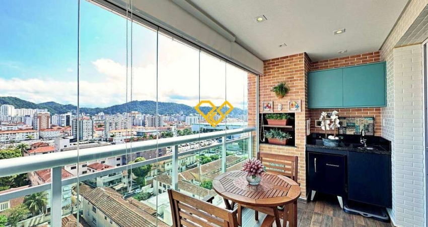 Apartamento com 3 quartos à venda no Gonzaga, Santos 