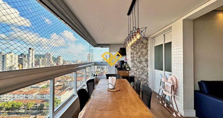 Apartamento com 3 quartos à venda no Embaré, Santos 