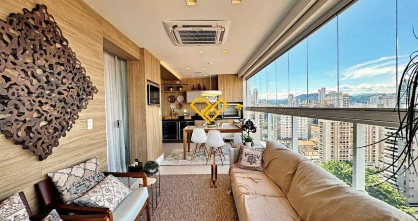 Apartamento com 3 quartos para alugar no Boqueirão, Santos 
