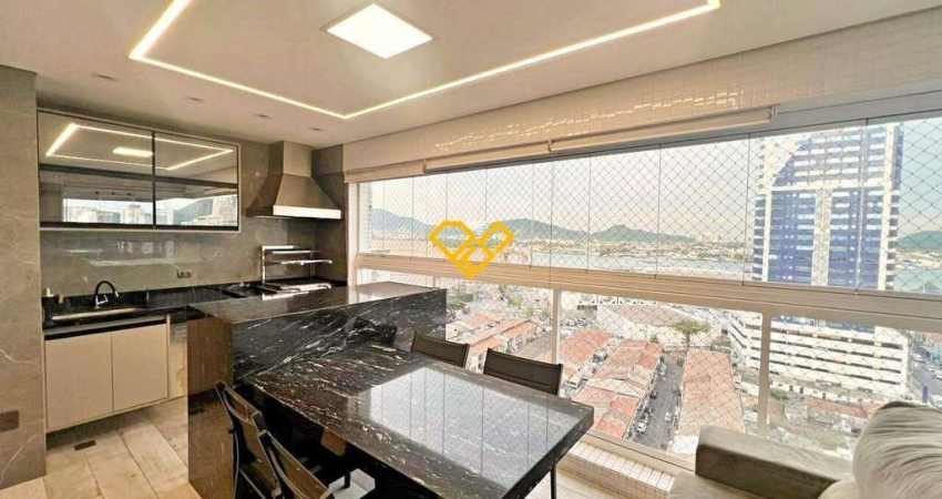 Apartamento com 3 quartos para alugar no Ponta da Praia, Santos 