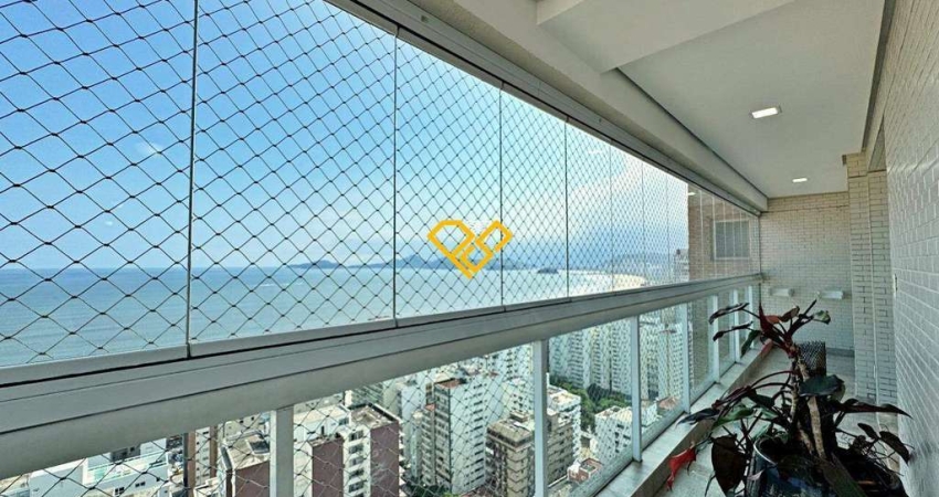 Apartamento 3 Quartos com vista mar para Locação em Santos - Sp