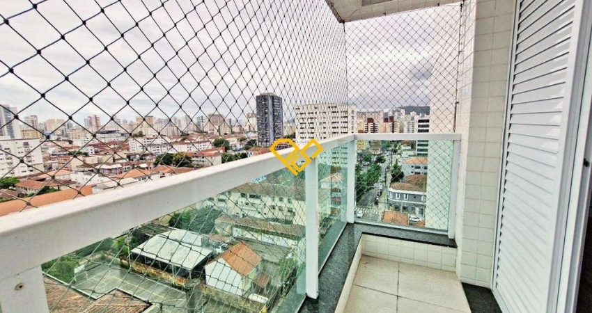 Apartamento com 2 quartos para alugar no Macuco, Santos 