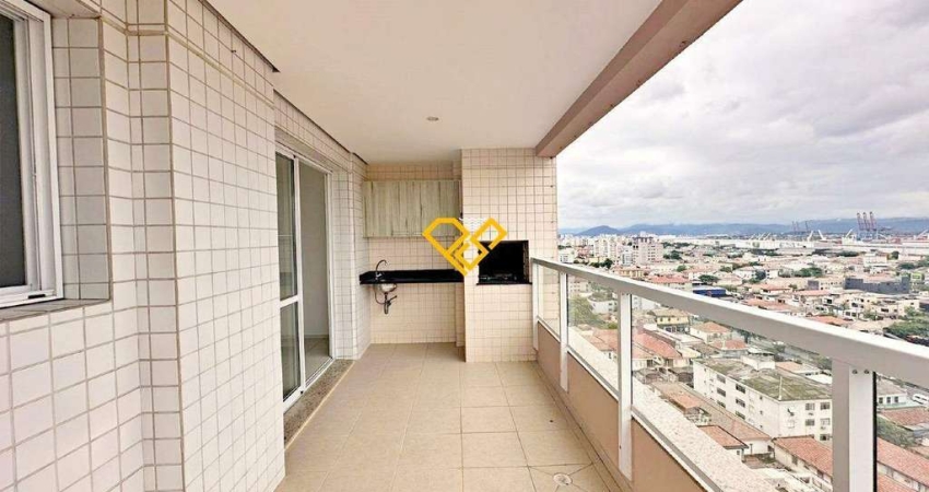 Apartamento com 3 quartos para alugar no Ponta da Praia, Santos 