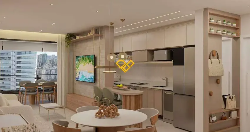 Apartamento com 2 quartos à venda no Boqueirão, Santos