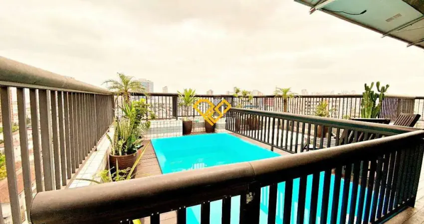 Cobertura com 5 quartos para alugar no Embaré, Santos 