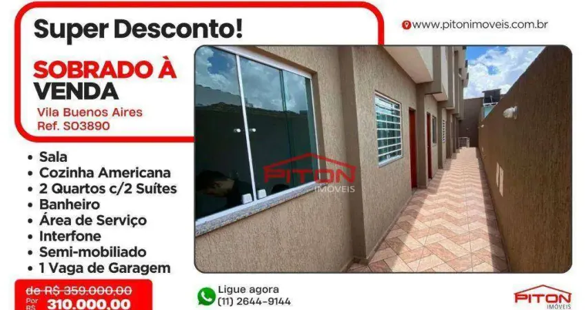 Casa com 2 quartos à venda na Rua Guaibim, 151, Vila Buenos Aires, São Paulo