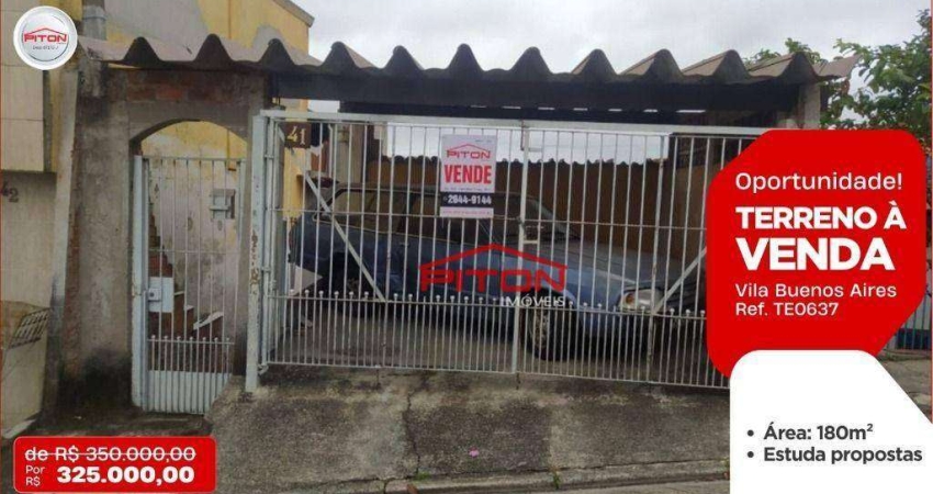 Terreno à venda na Rua Pousadas, 41, Vila Buenos Aires, São Paulo