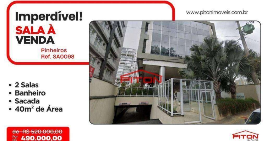 Sala comercial com 2 salas à venda na Rua Oscar Freire, 2617, Pinheiros, São Paulo
