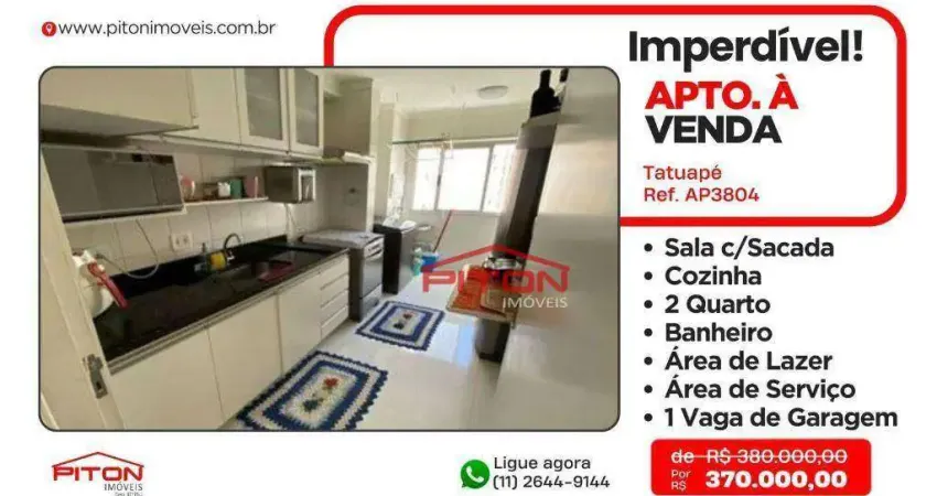 Apartamento com 2 quartos à venda na Rua Arnaldo Cintra, 454, Tatuapé, São Paulo