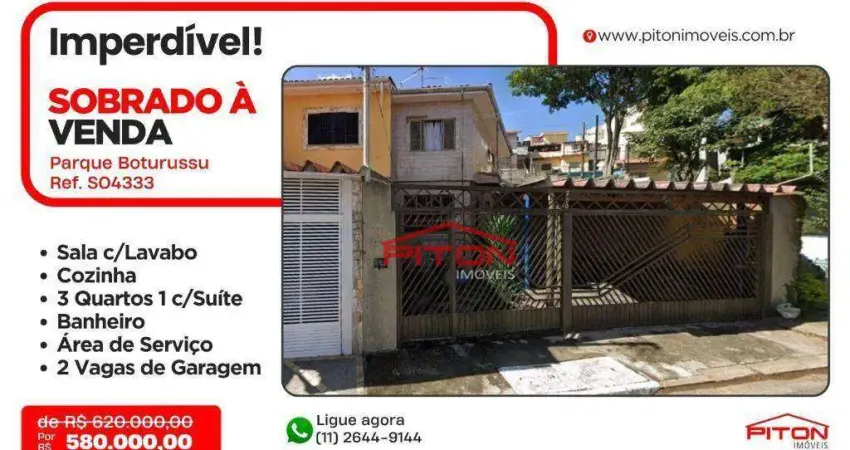 Casa com 3 quartos à venda na Rua Rubens Galvão de França, 250, Parque Boturussu, São Paulo