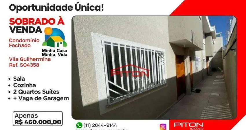 Casa em condomínio fechado com 2 quartos à venda na Rua Jandaia do Sul, 240, Vila Guilhermina, São Paulo