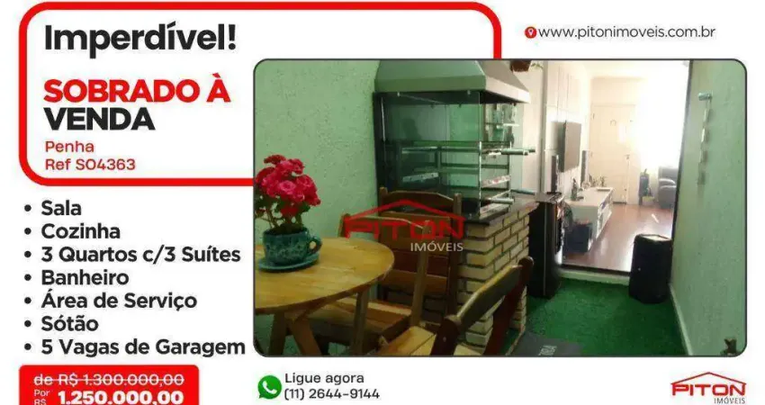 Sobrado - Penha - São Paulo/SP