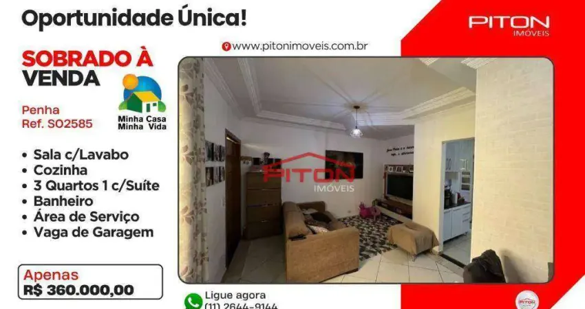 Casa em condomínio fechado com 3 quartos à venda na Rua Ponu, 89, Penha, São Paulo