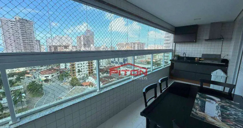 Apartamento com 2 dormitórios à venda, 89 m² por r$ 840.000,00 - vila caiçara - praia grande/sp