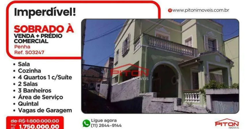 Casa com 4 quartos à venda na Rua Comendador Cantinho, 352, Penha, São Paulo